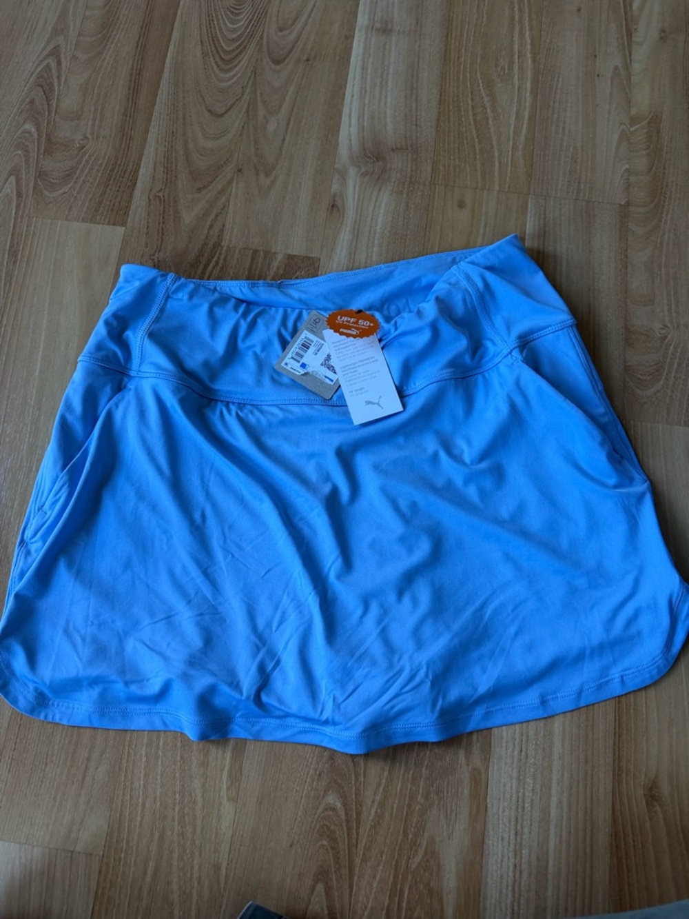 Puma NWT “Pwrmesh” golf skirt / skort in blue UV protection size XL